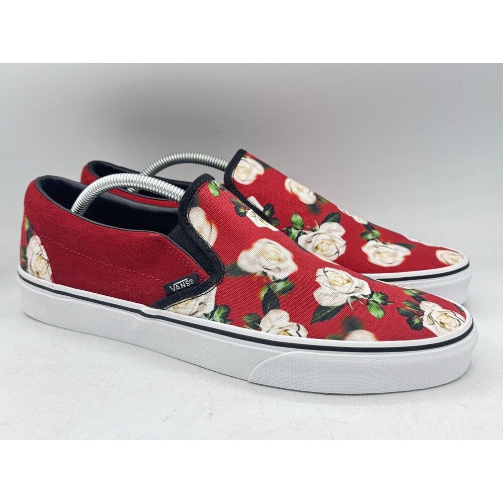 Vans Classic Slip On Romantic Floral Chili Pepper Men’s Size 11.5